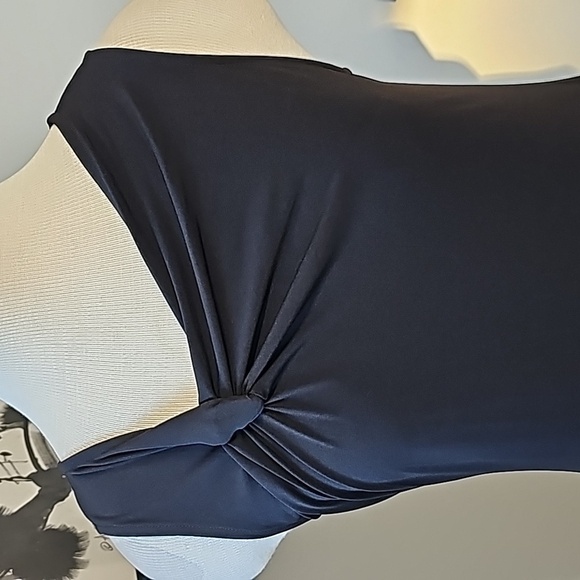 CHICO'S black basic dress. NWT.  Size O. Side‎ twist neck. Lovely - Picture 3 of 11